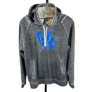 Kentucky Wildcats Hoodie‎ Women's Medium Gray NCAA Fleece Cowl Neck  Sweatshirt